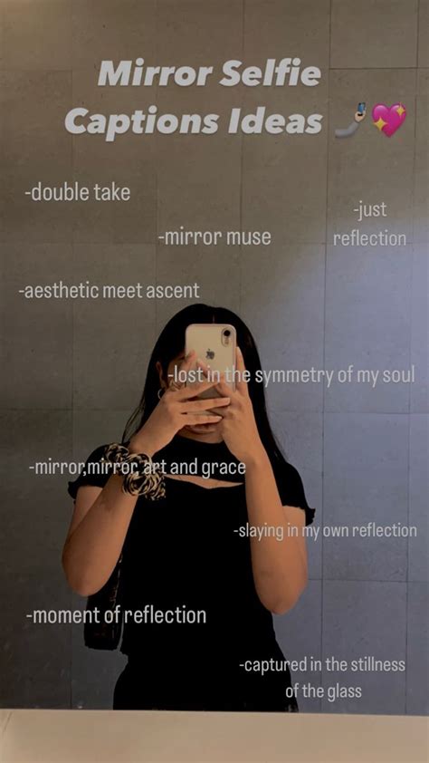 snapchat mirror selfie caption